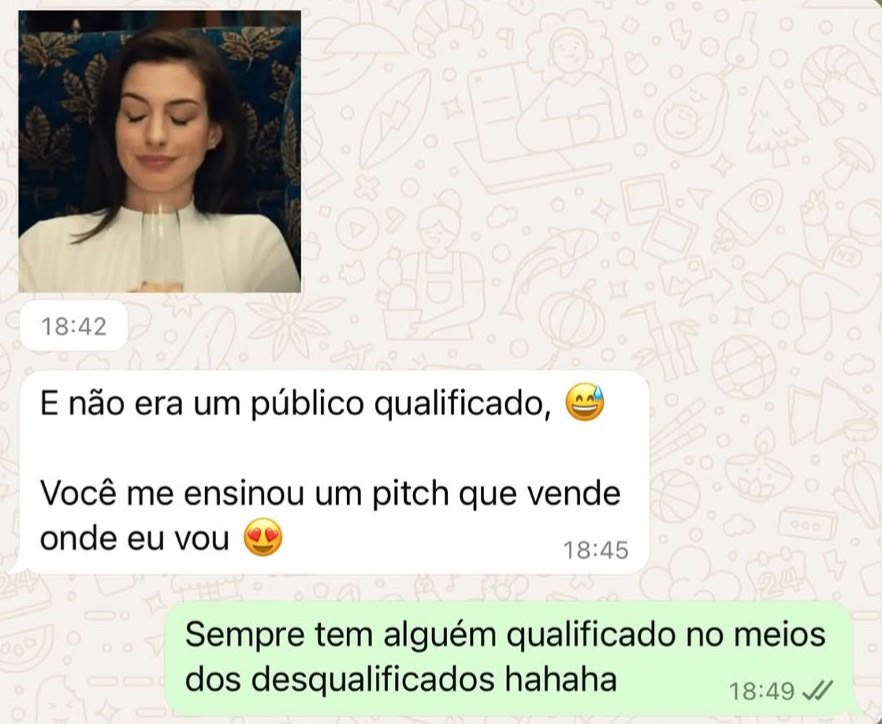 Depoimento de uma Magnífica no WhatsApp