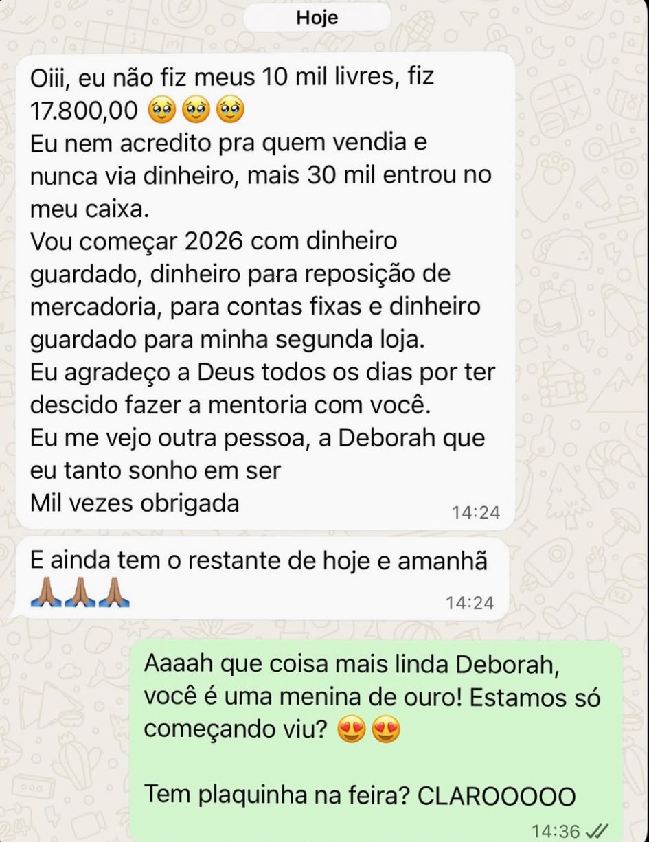 Depoimento de uma Magnífica no WhatsApp